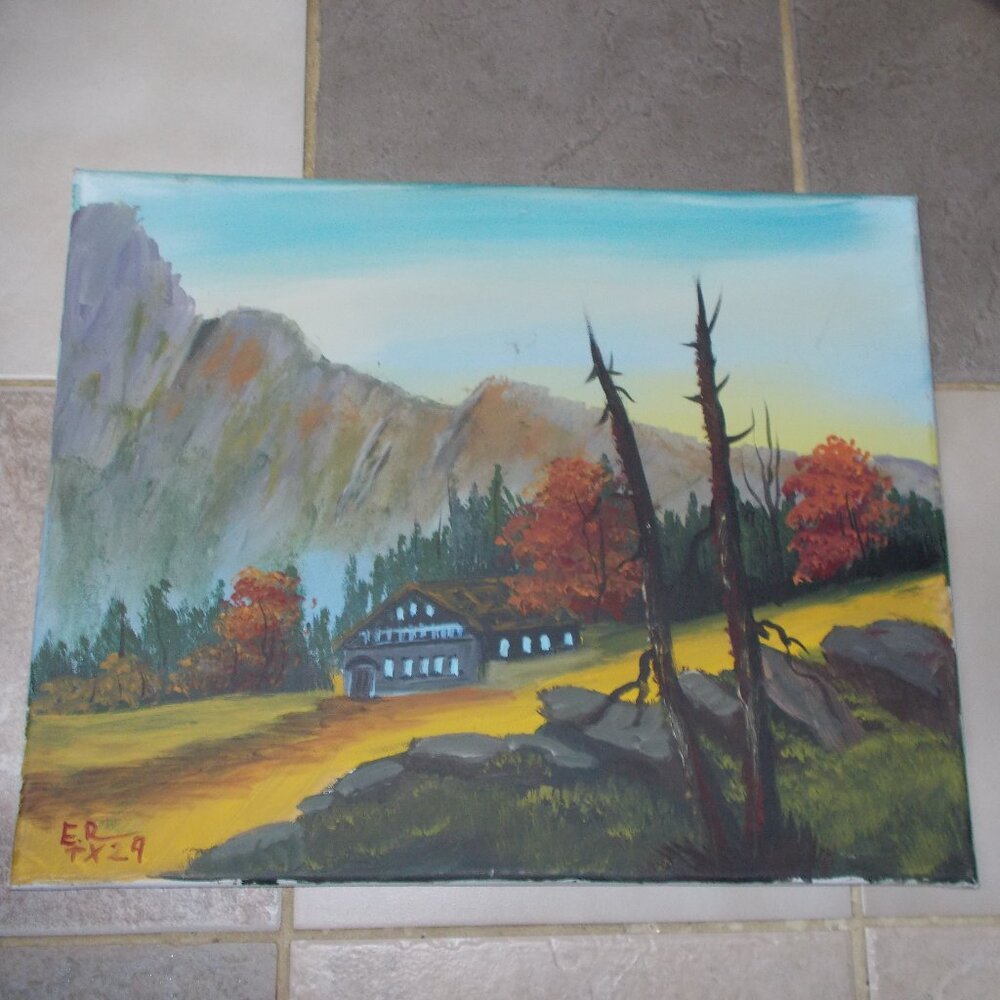 Scenic Colorado oil painting, signed